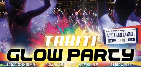 Affiche Tahiti Glove Party