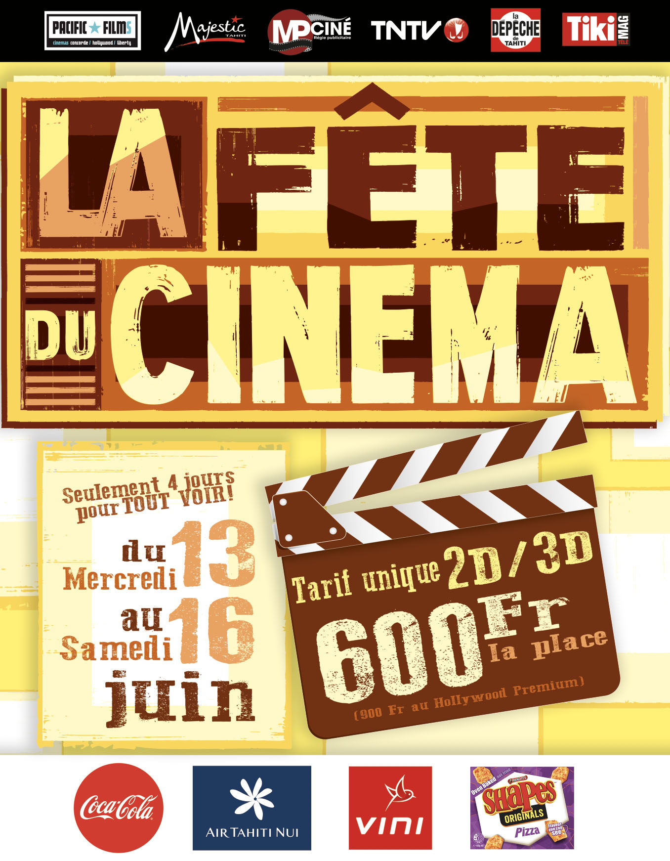 Fête du cinéma du 13 au 16 juin 2018 Vini corporate